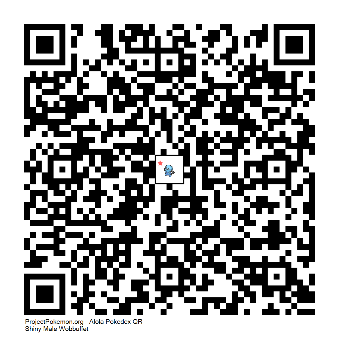 Cdigo QR de Wobbuffet variocolor